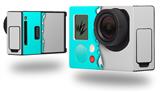 Ripped Colors Neon Teal Gray - Decal Style Skin fits GoPro Hero 3+ Camera (GOPRO NOT INCLUDED)