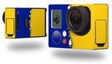 Ripped Colors Blue Yellow - Decal Style Skin fits GoPro Hero 3+ Camera (GOPRO NOT INCLUDED)