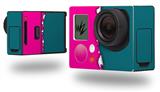 Ripped Colors Hot Pink Seafoam Green - Decal Style Skin fits GoPro Hero 3+ Camera (GOPRO NOT INCLUDED)