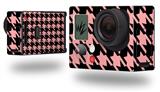 Houndstooth Pink on Black - Decal Style Skin fits GoPro Hero 3+ Camera (GOPRO NOT INCLUDED)