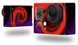 Alecias Swirl 01 Red - Decal Style Skin fits GoPro Hero 3+ Camera (GOPRO NOT INCLUDED)