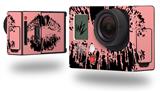 Big Kiss Lips Black on Pink - Decal Style Skin fits GoPro Hero 3+ Camera (GOPRO NOT INCLUDED)