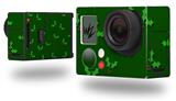 Christmas Holly Leaves on Green - Decal Style Skin fits GoPro Hero 3+ Camera (GOPRO NOT INCLUDED)
