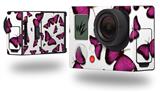 Butterflies Purple - Decal Style Skin fits GoPro Hero 3+ Camera (GOPRO NOT INCLUDED)