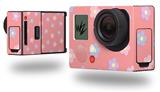 Pastel Flowers on Pink - Decal Style Skin fits GoPro Hero 3+ Camera (GOPRO NOT INCLUDED)