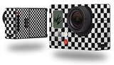 Checkered Canvas Black and White - Decal Style Skin fits GoPro Hero 3+ Camera (GOPRO NOT INCLUDED)
