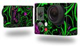 Twisted Garden Green and Hot Pink - Decal Style Skin fits GoPro Hero 3+ Camera (GOPRO NOT INCLUDED)
