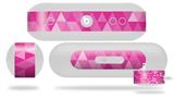Decal Style Wrap Skin works with Beats Pill Plus Speaker Triangle Mosaic Fuchsia Skin Only (BEATS PILL NOT INCLUDED)