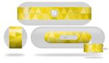 Decal Style Wrap Skin works with Beats Pill Plus Speaker Triangle Mosaic Yellow Skin Only (BEATS PILL NOT INCLUDED)
