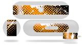 Decal Style Wrap Skin works with Beats Pill Plus Speaker Halftone Splatter White Orange Skin Only (BEATS PILL NOT INCLUDED)