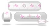 Decal Style Wrap Skin works with Beats Pill Plus Speaker Pastel Butterflies Pink on White Skin Only (BEATS PILL NOT INCLUDED)