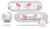Decal Style Wrap Skin works with Beats Pill Plus Speaker Flamingos on White Skin Only (BEATS PILL NOT INCLUDED)