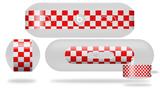 Decal Style Wrap Skin works with Beats Pill Plus Speaker Checkered Canvas Red and White Skin Only (BEATS PILL NOT INCLUDED)