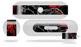 Decal Style Wrap Skin works with Beats Pill Plus Speaker Twisted Garden Gray and Red Skin Only (BEATS PILL NOT INCLUDED)