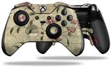 Flowers and Berries Pink - Decal Style Skin fits Microsoft XBOX One ELITE Wireless Controller (CONTROLLER NOT INCLUDED)