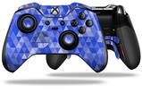 Triangle Mosaic Blue - Decal Style Skin fits Microsoft XBOX One ELITE Wireless Controller (CONTROLLER NOT INCLUDED)