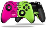 Ripped Colors Hot Pink Neon Green - Decal Style Skin fits Microsoft XBOX One ELITE Wireless Controller (CONTROLLER NOT INCLUDED)