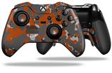 WraptorCamo Old School Camouflage Camo Orange Burnt - Decal Style Skin fits Microsoft XBOX One ELITE Wireless Controller (CONTROLLER NOT INCLUDED)