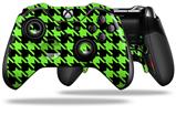 Houndstooth Neon Lime Green on Black - Decal Style Skin fits Microsoft XBOX One ELITE Wireless Controller (CONTROLLER NOT INCLUDED)