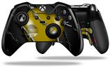 Barbwire Heart Yellow - Decal Style Skin fits Microsoft XBOX One ELITE Wireless Controller (CONTROLLER NOT INCLUDED)