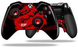Oriental Dragon Red on Black - Decal Style Skin fits Microsoft XBOX One ELITE Wireless Controller (CONTROLLER NOT INCLUDED)
