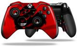 Oriental Dragon Black on Red - Decal Style Skin fits Microsoft XBOX One ELITE Wireless Controller (CONTROLLER NOT INCLUDED)