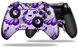 Petals Purple - Decal Style Skin fits Microsoft XBOX One ELITE Wireless Controller (CONTROLLER NOT INCLUDED)