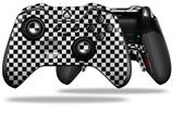 Checkered Canvas Black and White - Decal Style Skin fits Microsoft XBOX One ELITE Wireless Controller (CONTROLLER NOT INCLUDED)
