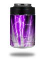 Skin Decal Wrap for Yeti Colster, Ozark Trail and RTIC Can Coolers - Lightning Purple (COOLER NOT INCLUDED)