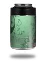 Skin Decal Wrap for Yeti Colster, Ozark Trail and RTIC Can Coolers - Feminine Yin Yang Green (COOLER NOT INCLUDED)