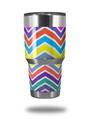 Skin Decal Wrap for Yeti Tumbler Rambler 30 oz Zig Zag Colors 04 (TUMBLER NOT INCLUDED)