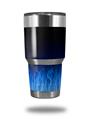 Skin Decal Wrap for Yeti Tumbler Rambler 30 oz Fire Blue (TUMBLER NOT INCLUDED)