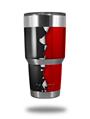 Skin Decal Wrap for Yeti Tumbler Rambler 30 oz Ripped Colors Black Red (TUMBLER NOT INCLUDED)