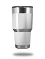 Skin Decal Wrap for Yeti Tumbler Rambler 30 oz Solids Collection White (TUMBLER NOT INCLUDED)