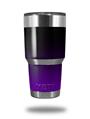 Skin Decal Wrap for Yeti Tumbler Rambler 30 oz Smooth Fades Purple Black (TUMBLER NOT INCLUDED)