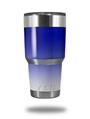 Skin Decal Wrap for Yeti Tumbler Rambler 30 oz Smooth Fades White Blue (TUMBLER NOT INCLUDED)
