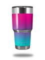 Skin Decal Wrap for Yeti Tumbler Rambler 30 oz Smooth Fades Neon Teal Hot Pink (TUMBLER NOT INCLUDED)