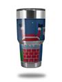 Skin Decal Wrap for Yeti Tumbler Rambler 30 oz Ugly Holiday Christmas Sweater - Incoming Santa (TUMBLER NOT INCLUDED)
