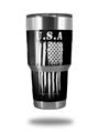 Skin Decal Wrap for Yeti Tumbler Rambler 30 oz Yeti 30oz Brushed USA American Flag U.S.A. (TUMBLER NOT INCLUDED)