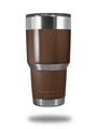 Skin Decal Wrap for Yeti Tumbler Rambler 30 oz Solids Collection Chocolate Brown (TUMBLER NOT INCLUDED)