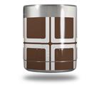 Skin Decal Wrap for Yeti Rambler Lowball - Squared Chocolate Brown (CUP NOT INCLUDED)