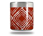 Skin Decal Wrap for Yeti Rambler Lowball - Wavey Red Dark (CUP NOT INCLUDED)