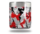 Skin Decal Wrap for Yeti Rambler Lowball - Sexy Girl Silhouette Camo Red (CUP NOT INCLUDED)