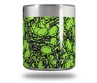 Skin Decal Wrap for Yeti Rambler Lowball - Scattered Skulls Neon Green (CUP NOT INCLUDED)