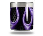 Skin Decal Wrap for Yeti Rambler Lowball - Metal Flames Purple (CUP NOT INCLUDED)