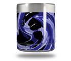 Skin Decal Wrap for Yeti Rambler Lowball - Alecias Swirl 02 Blue (CUP NOT INCLUDED)