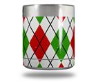 Skin Decal Wrap for Yeti Rambler Lowball - Argyle Red and Green (CUP NOT INCLUDED)