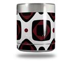 Skin Decal Wrap for Yeti Rambler Lowball - Red And Black Squared (CUP NOT INCLUDED)