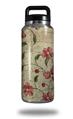 Skin Decal Wrap for Yeti Rambler Bottle 36oz Flowers and Berries Red (YETI NOT INCLUDED)