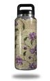 Skin Decal Wrap for Yeti Rambler Bottle 36oz Flowers and Berries Purple (YETI NOT INCLUDED)